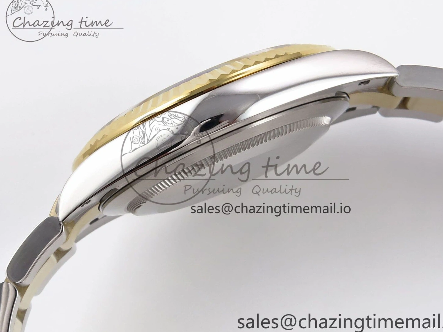 MiroTime 1229 DateJust 41 126333 EWEF Best Edition YG Diamonds Dial on SS YG Oyster Bracelet A Minimalist 973